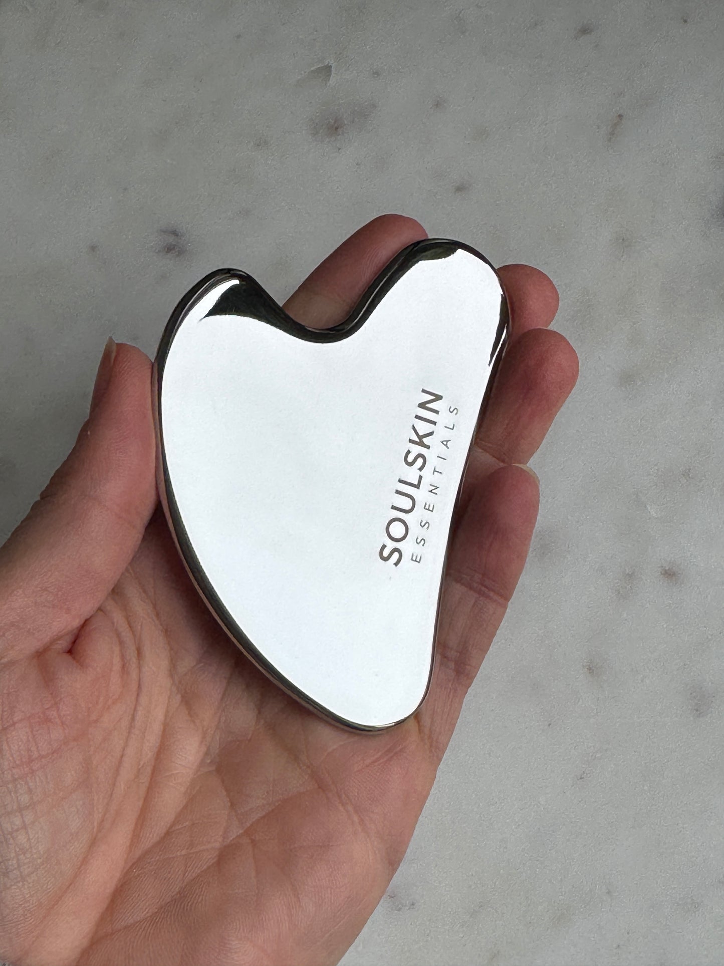 Gua Sha i rustfri stål