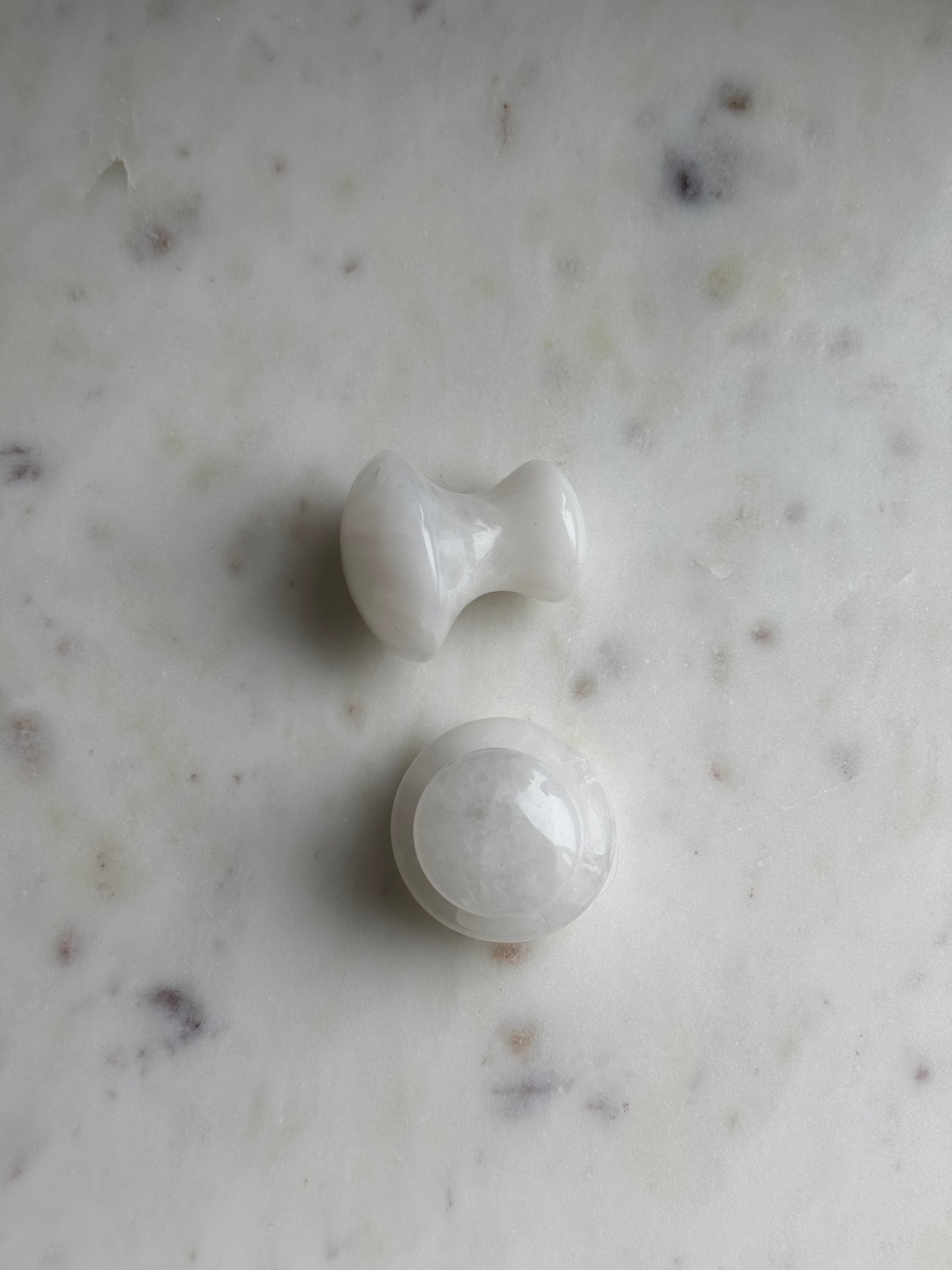 Gua Sha hvid jade krystal til ansigt